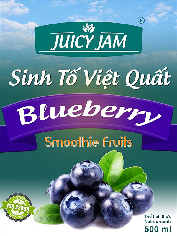 Sinh tố việt quất Juicy Jam